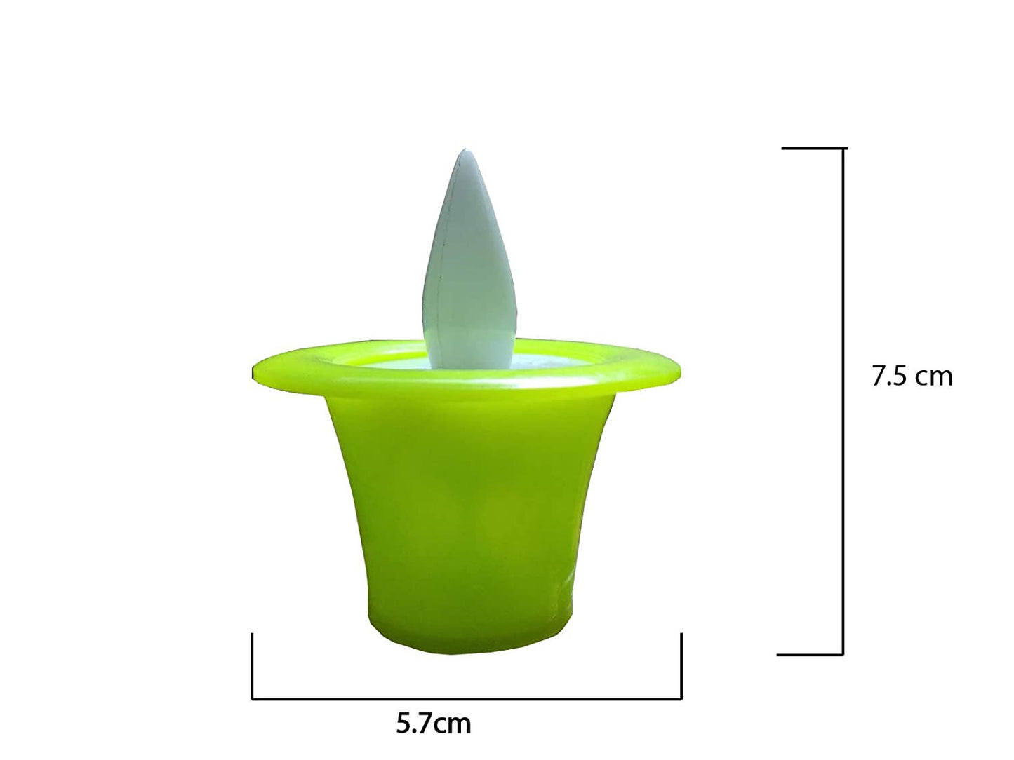 LED Flickering Colourful Decorative Candles (Multicolour) - Set of 12…
