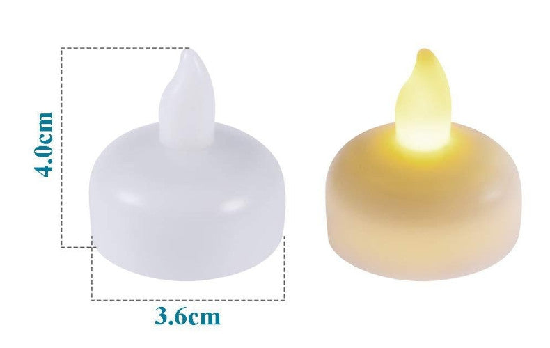 Floating Tealight Water Sensor Battery Operated Waterproof LED Flame less Flickering Lights Candles